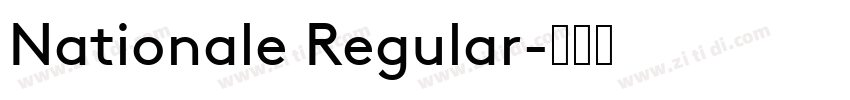 Nationale Regular字体转换